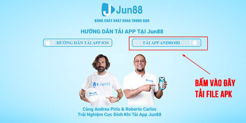 Bấm vào đây để thực hiện tại tệp APK về máy