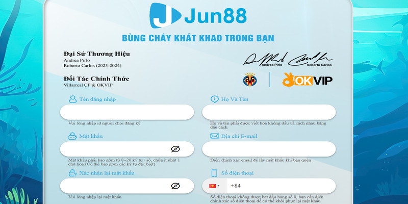 Hướng dẫn đăng ký jun88 hiệu quả